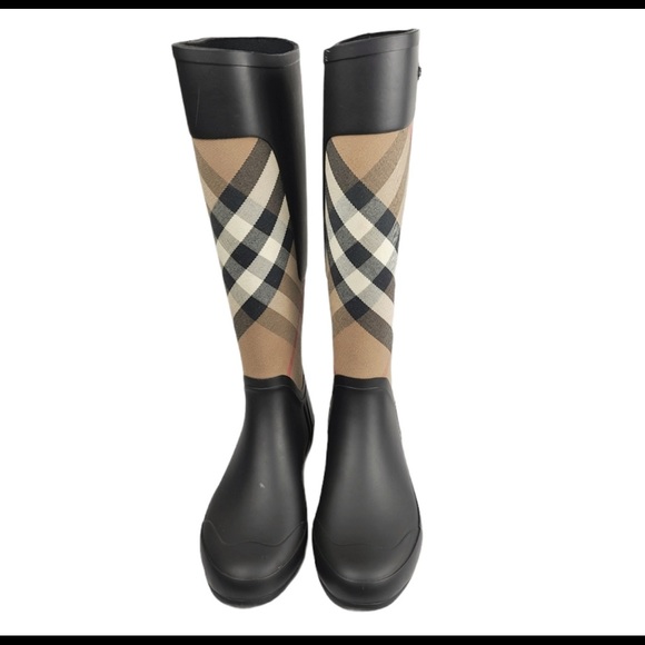 Burberry Shoes Burberry London House Checkered Rubber Riding Boots